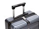 Чемодан TORBER БАЙКАЛ, тёмно-серый металлик, поликарбонат, 37,5 x 20 х 54 см, 37 л