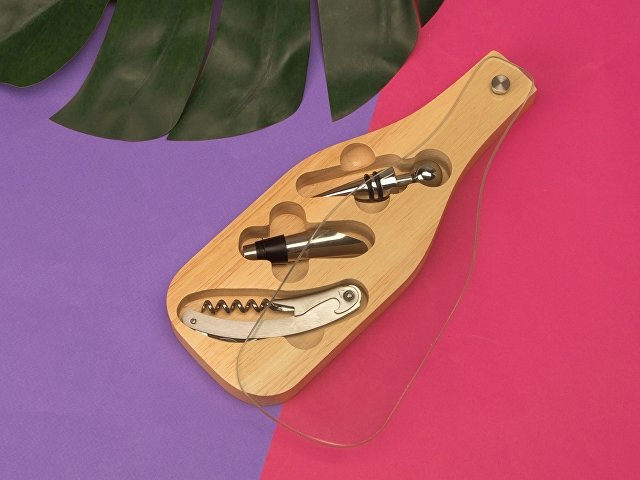 Набор аксессуаров для вина со стеклянной крышкой «Pinotage» thumbnail