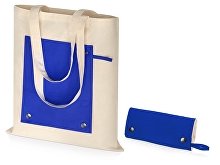 Складная хлопковая сумка для шопинга «Gross» с карманом, 180 г/м2 (арт. 955102)