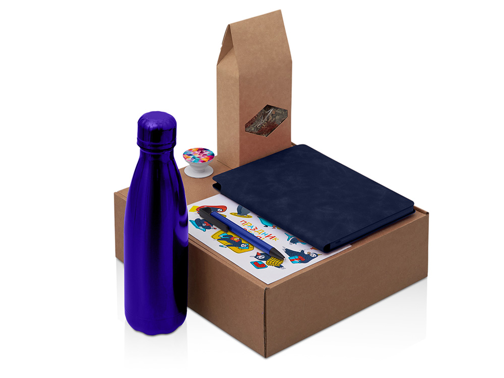 Набор «Teanote» с термобутылкой, блокнотом, ручкой и чаем Набор «Teanote» с термобутылкой, блокнотом, ручкой и чаем