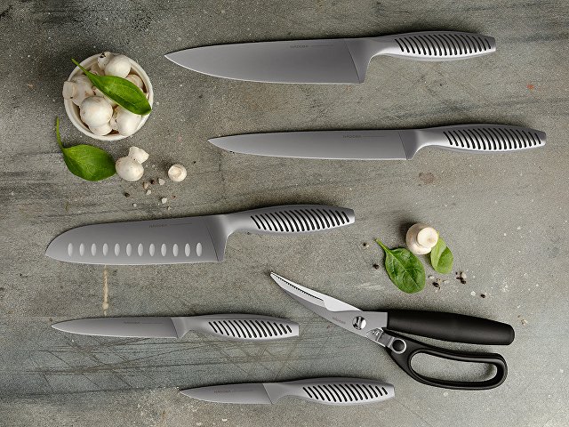 Набор из 5 кухонных ножей, ножниц и блока для ножей «VERA» thumbnail