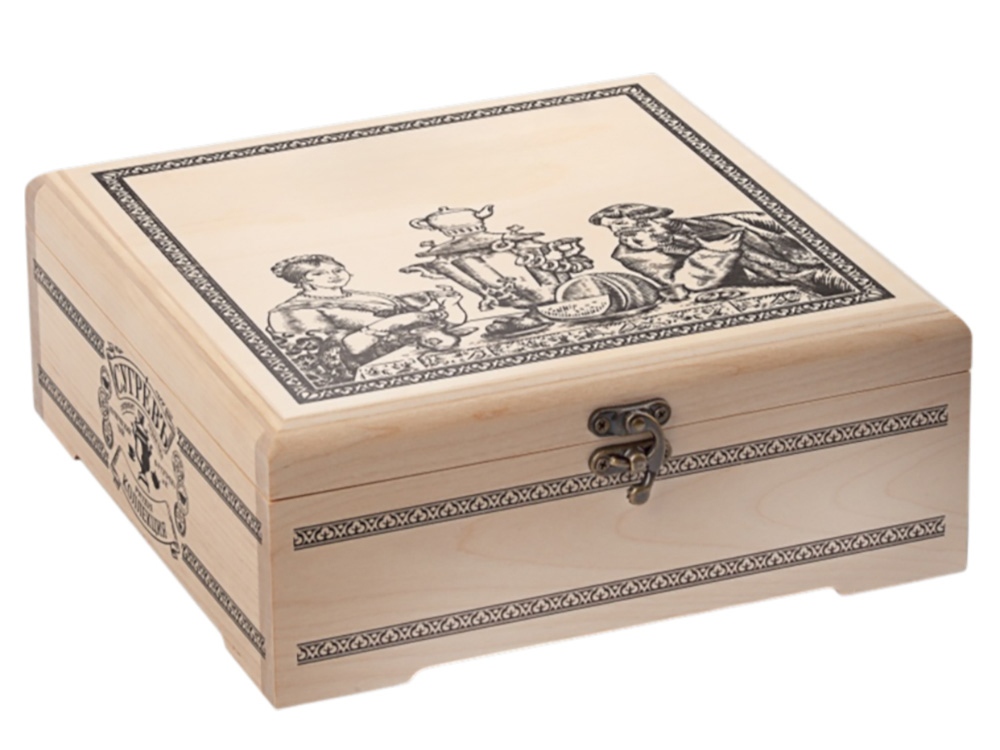 Подарочный набор "Народы России" с чаем и вареньем в деревянной шкатулке без лого фото 2 Подарочный набор "Народы России" с чаем и вареньем в деревянной шкатулке без лого фото 2