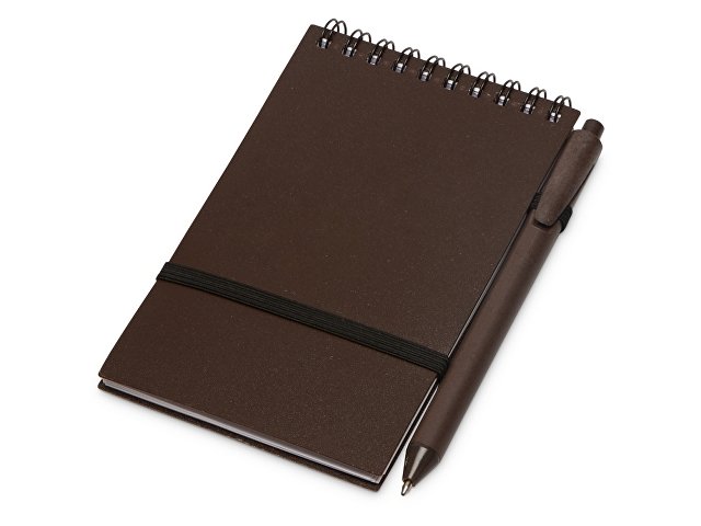 Блокнот «Kaffi S» с обложкой из кофе и пластика thumbnail