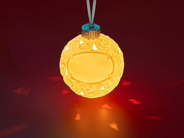 Шар новогодний с подсветкой и зоной для персонализации thumbnail