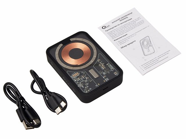 Беспроводной магнитный внешний аккумулятор с QC\PD «MagnifIQ», 10000 мАч, 15 Вт