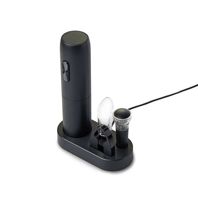 Подарочный набор для вина с бокалами и электрическим штопором «Ин Вино» — фото 9