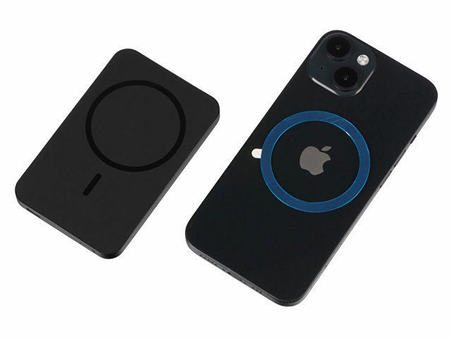 Магнитный беспроводной внешний аккумулятор «Razor», металл, 5000 mAh thumbnail