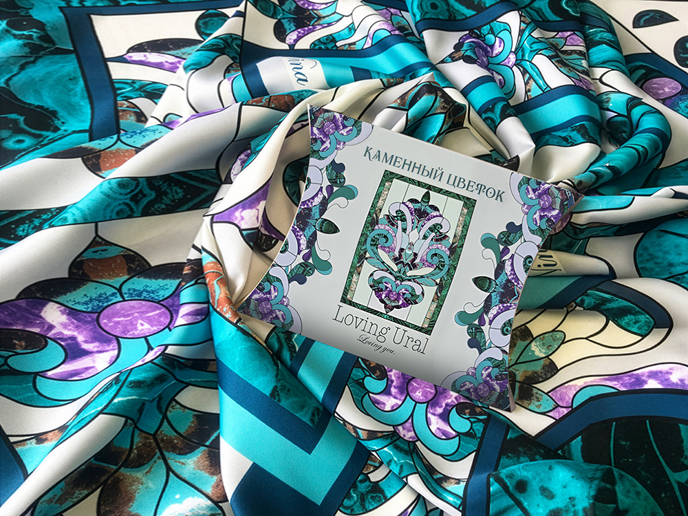 Платок «Каменный Цветок» фото 10 Платок «Каменный Цветок» фото 10