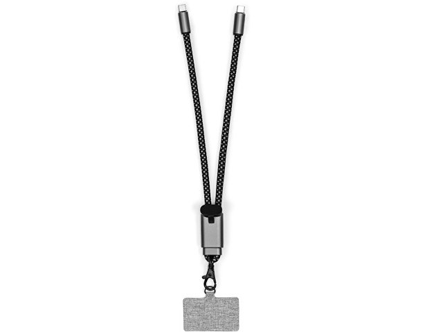 Ремешок-держатель для телефона с зарядным кабелем USB-C - USB-C «Lany Wristband Charge Eco» thumbnail