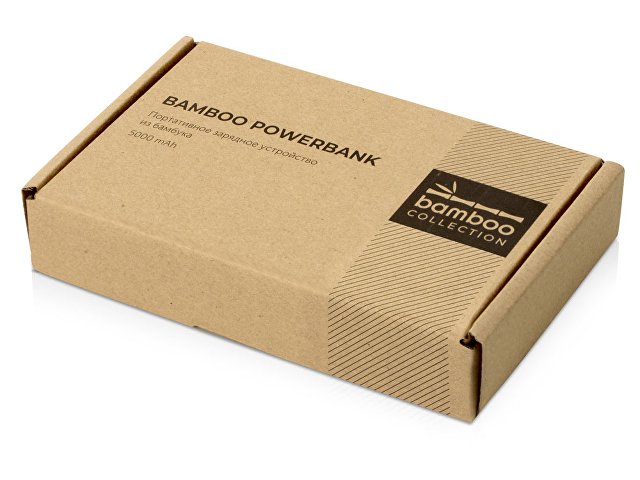 Внешний аккумулятор из бамбука «Bamboo», 5000 mAh thumbnail