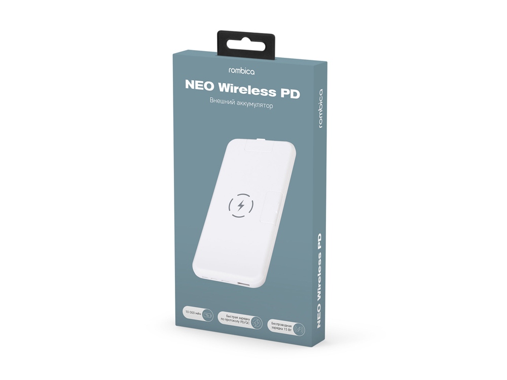 Внешний беспроводной аккумулятор «NEO Wireless PD», 10000 mAh