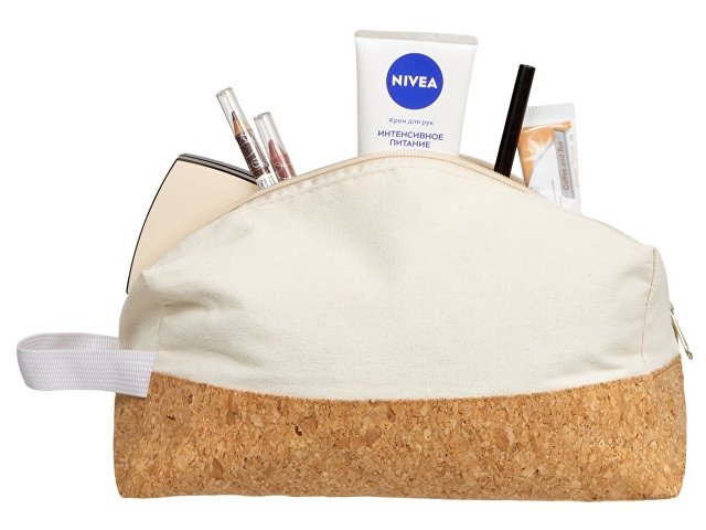 Подарочный набор с расческой, пилкой для ногтей, бальзамом для губ в косметичке thumbnail