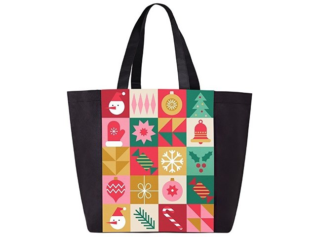 Сумка для шопинга с донной складкой и ручкой из нетканого PET материала thumbnail