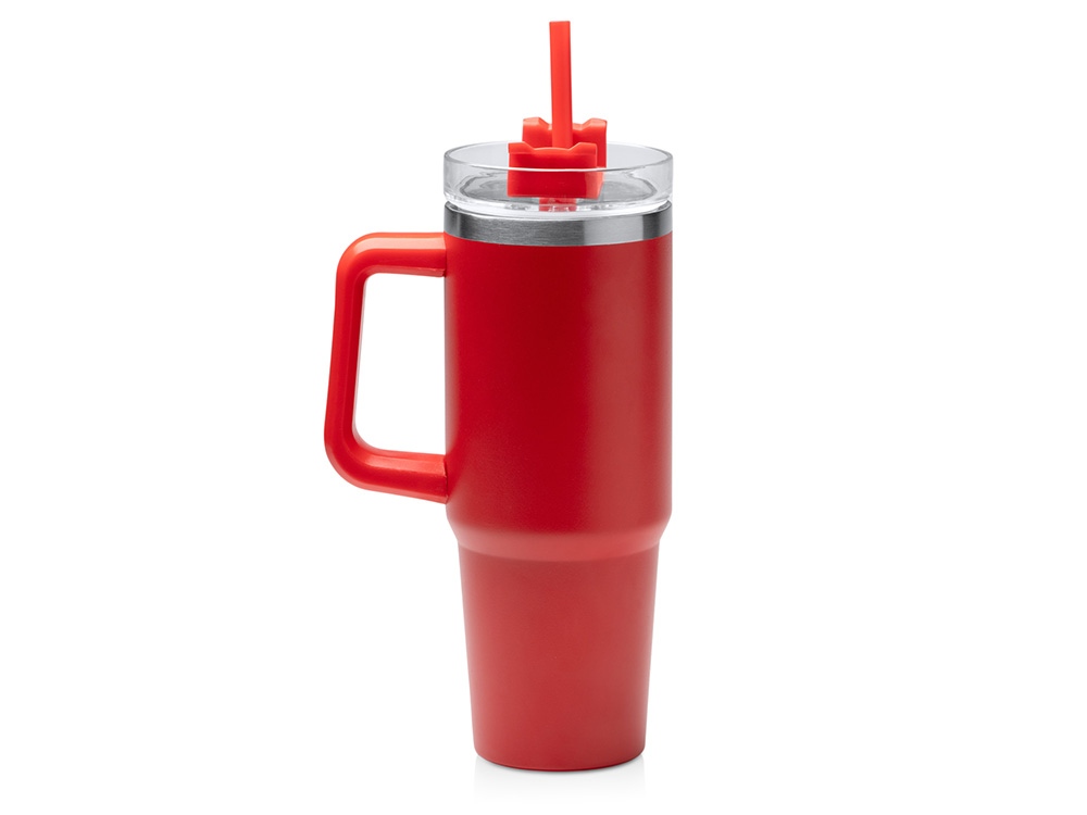 Термокружка «Крэнстон» с трубочкой и поворотной крышкой, 850 мл