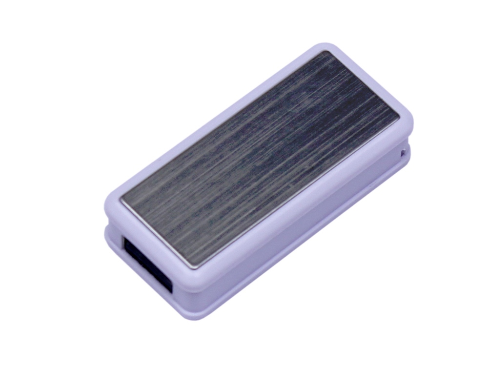 USB 3.0- флешка промо на 128 Гб прямоугольной формы, выдвижной механизм 2