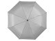Зонт Alex трехсекционный автоматический 21,5", серебристый/черный