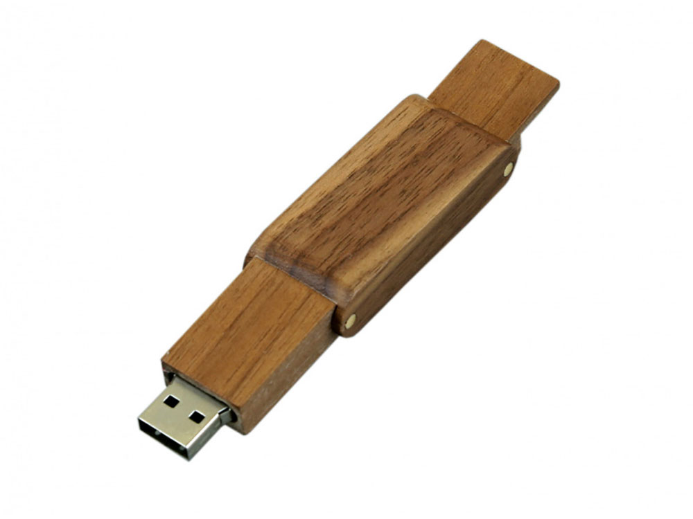 USB 2.0- флешка на 64 Гб прямоугольной формы с раскладным корпусом USB 2.0- флешка на 64 Гб прямоугольной формы с раскладным корпусом