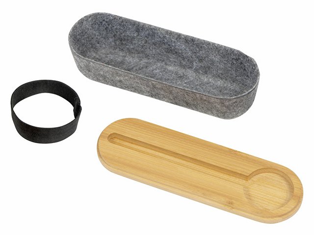 Пенал с линейкой и подставкой для телефона из бамбука «Haruki» thumbnail