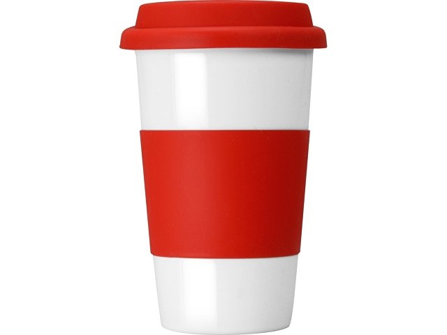 Кружка «Нью-Йорк» с силиконовой крышкой и манжетой thumbnail