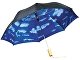 Зонт Blue skies 21" двухсекционный полуавтомат, черный