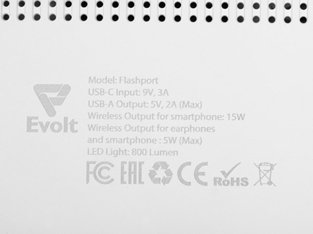 Складная зарядная станция с беспроводной зарядкой «Flashport», 15 Вт thumbnail