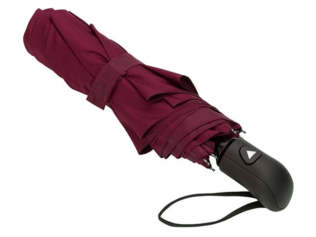 Зонт-полуавтомат складной «Roof» с куполом из переработанного пластика thumbnail