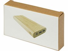 Портативное зарядное устройство «Tulda» из бамбука, 10000 mAh