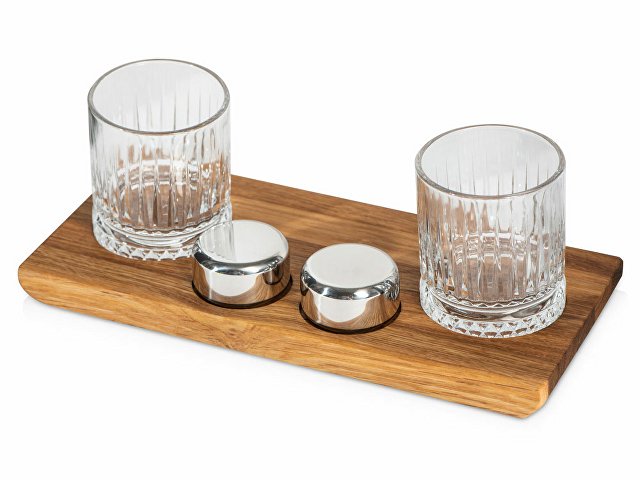 Набор для виски и коктейлей на подставке из дуба «Savour» thumbnail