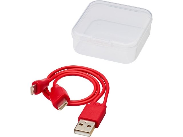 Двусторонний кабель для зарядки Ario «3-в-1» в тканевой оплетке thumbnail