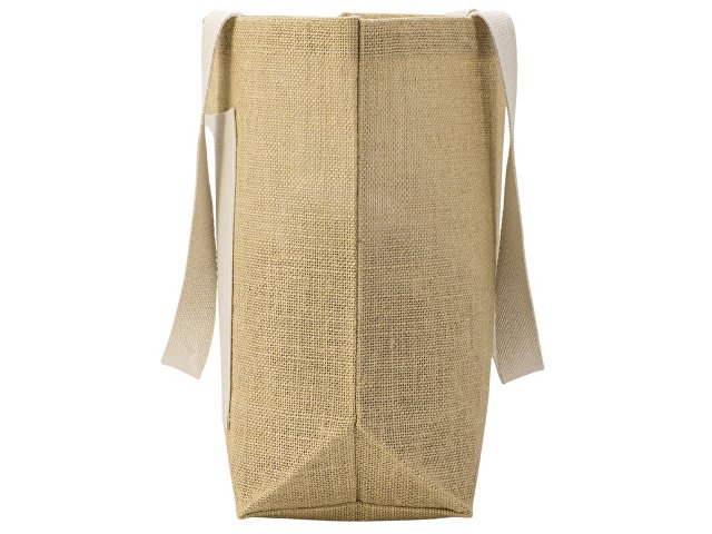 Сумка Jute джутовая с широким дном и карманом thumbnail