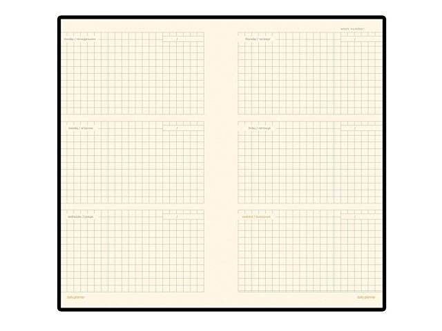 Еженедельник недатированный А6 «Metropol»