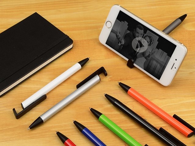 Ручка-подставка шариковая «Кипер Металл» thumbnail