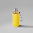 Бутылка для воды "Pure" c чехлом, 420 мл, желтый