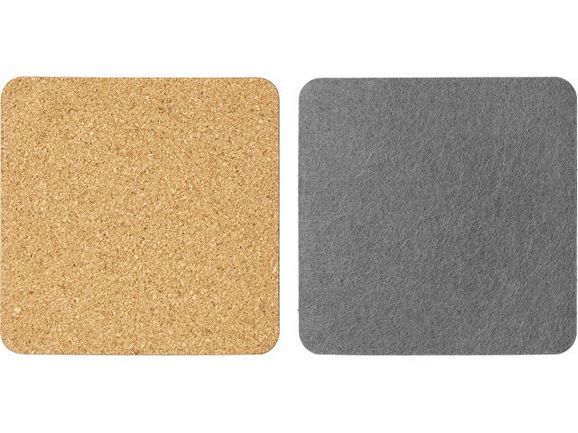 Набор костеров из пробки с фетром «Grit» thumbnail