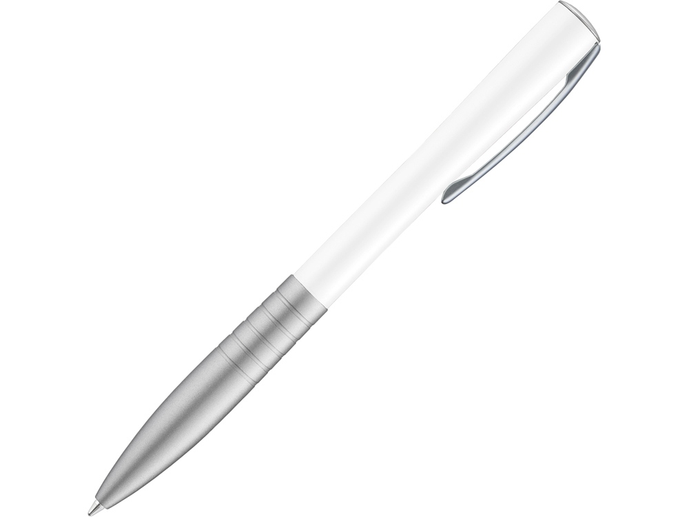 Ручка шариковая металлическая RAISE, белый/серый