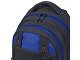 Рюкзак TORBER CLASS X, черный с синей вставкой, полиэстер 900D, 45 x 32 x 16 см