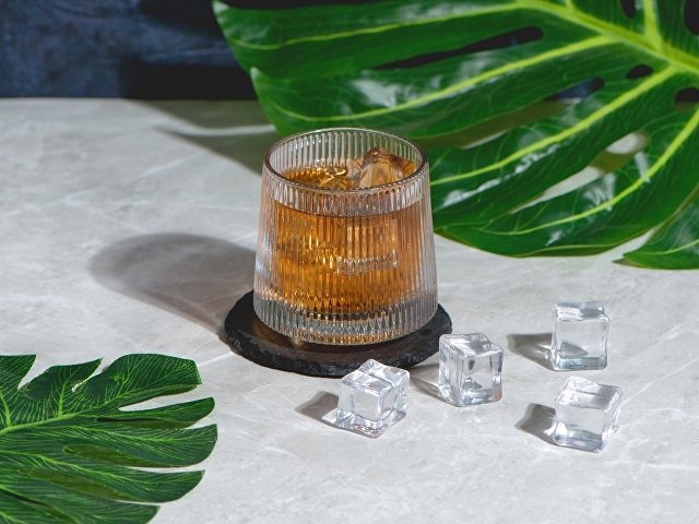 Вращающийся бокал для виски на сланцевом костере «Ventura» thumbnail