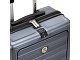 Чемодан TORBER БАЙКАЛ, тёмно-серый металлик, поликарбонат, 37,5 x 20 х 54 см, 37 л