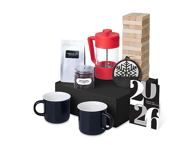 Подарочный набор «Re:Together» с френчпрессом, кружками и дженгой thumbnail