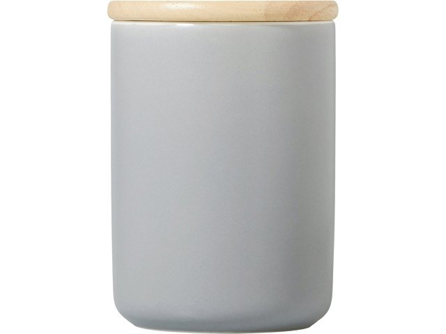 Кружка с ручкой и крышкой из каучукового дерева «Jeny»