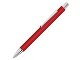 Ручка шариковая металлическая «Pyra» soft-touch с зеркальной гравировкой, красный