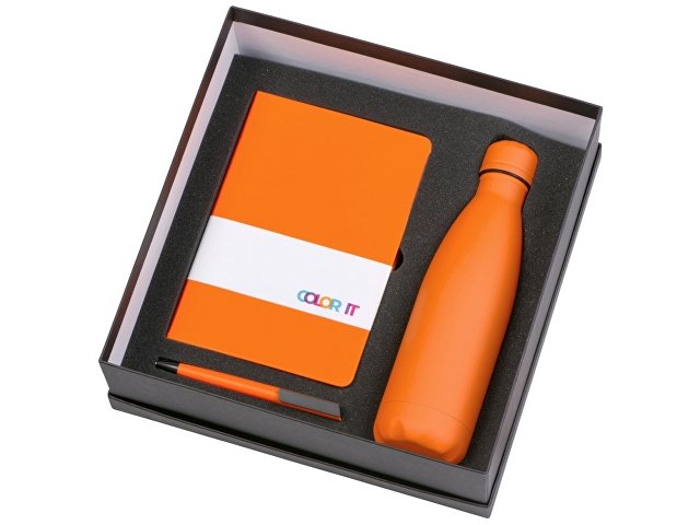 Подарочный набор «COLOR IT» c блокнотом, ручкой и термобутылкой thumbnail