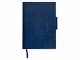 Бизнес блокнот А5 "Monoi" с клапаном, твердая обложка, 128 листов, темно-синий (Р)