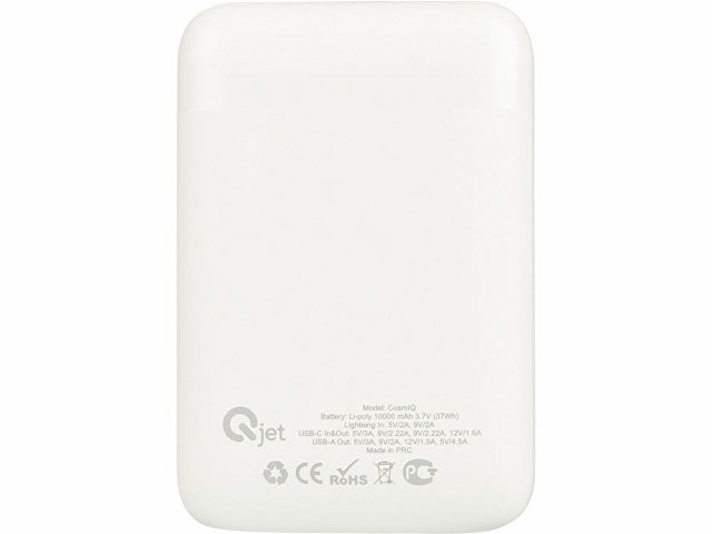 Внешний аккумулятор с быстрой зарядкой QC/PD «CosmIQ», 10000 мАч