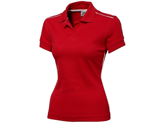 Рубашка поло "Backhand" женская, красный/белый