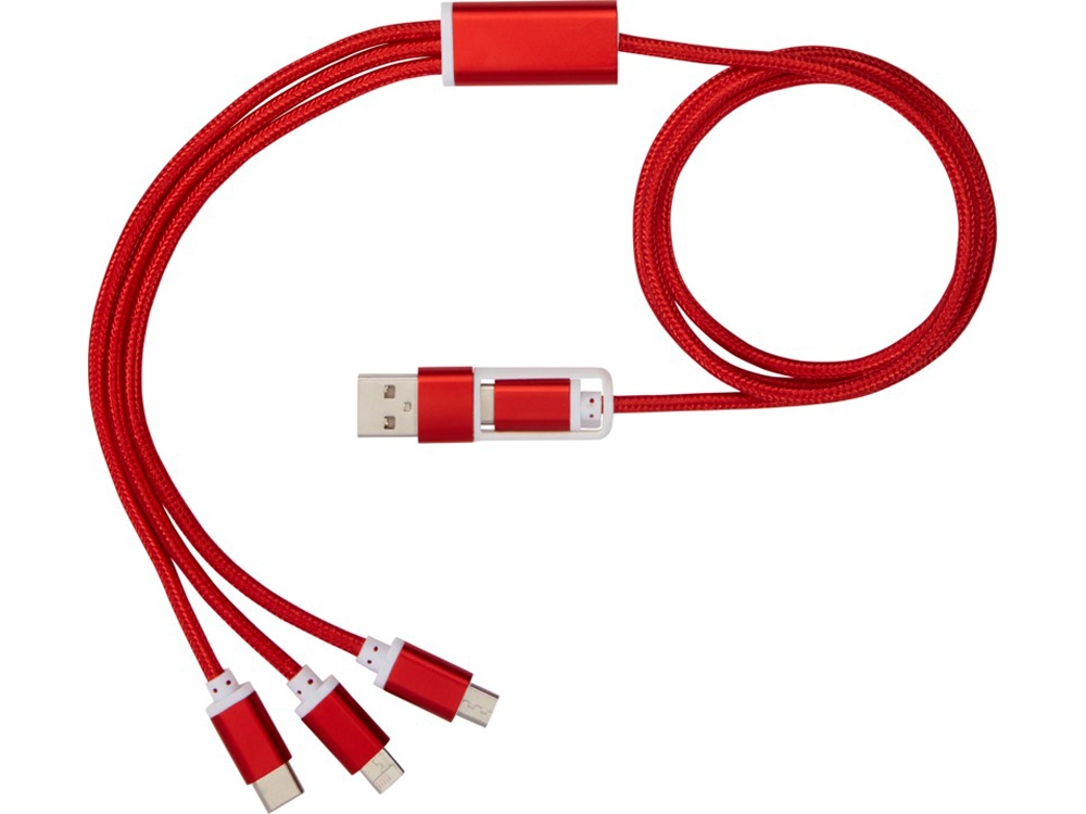 Универсальный зарядный кабель 3-в-1 с двойным входом 2