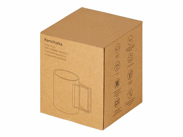 Стальная кружка со складными ручками «Kamchatka» thumbnail