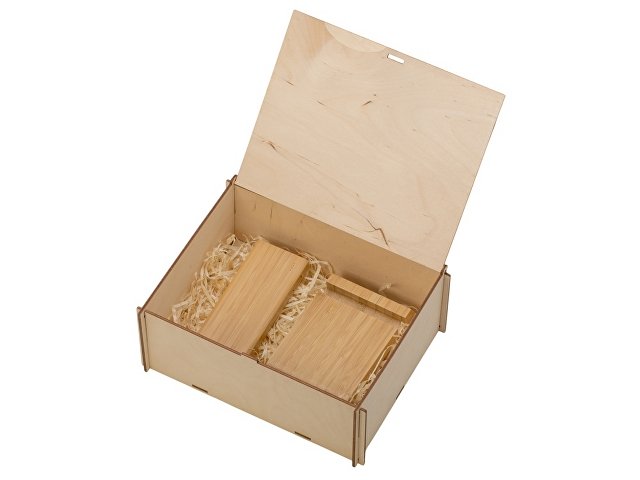 Подарочный набор с БЗУ и внешним аккумулятором «Bamboo Set» thumbnail