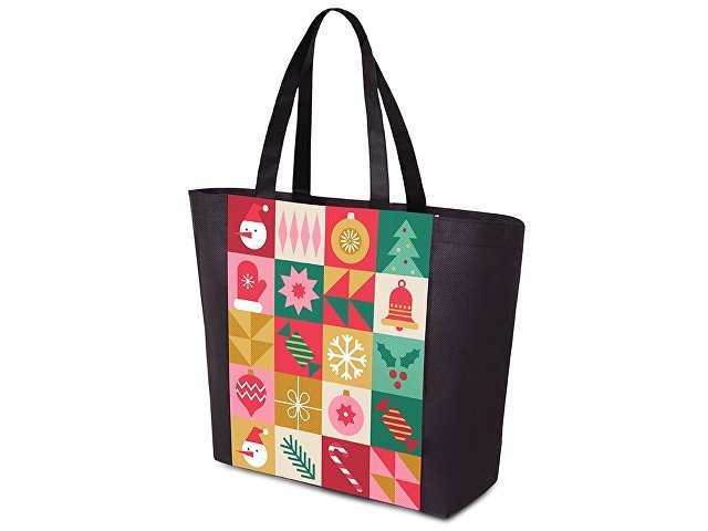 Сумка для шопинга с донной складкой и ручкой из нетканого PET материала thumbnail