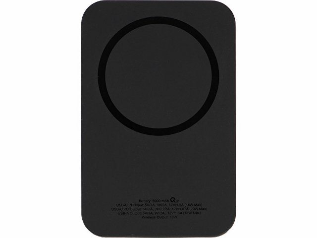 Магнитный беспроводной внешний аккумулятор с быстрой зарядкой QC/PD 20 Вт «MagnetIQ», 5000 mAh thumbnail